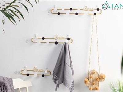 Móc treo đồ sắt nghệ thuật chữ Love vàng đồng MTĐ-09